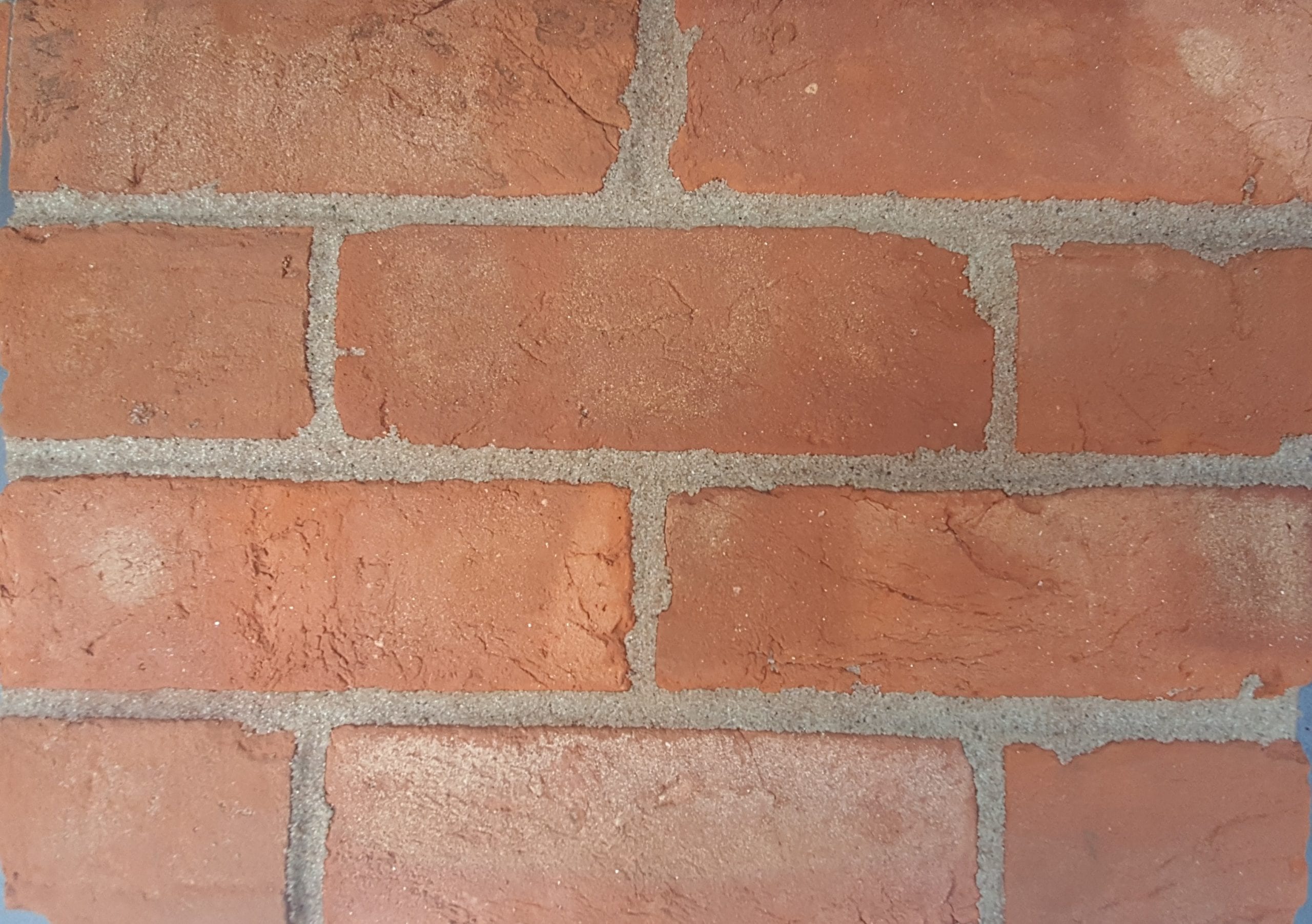 A photo of the Claypit Rural Light Multi 68mm Handmade brick in use.
