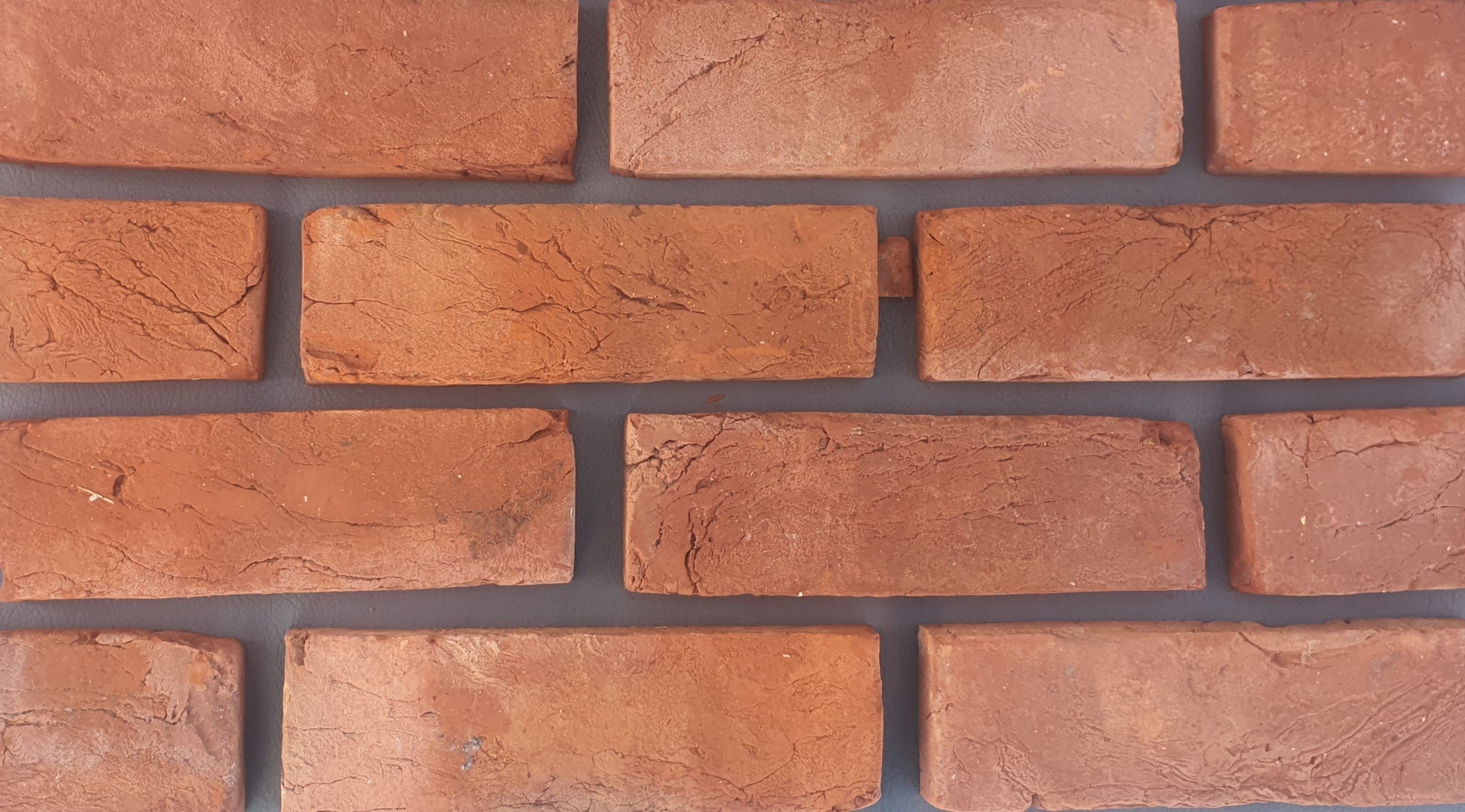 A photo of the Claypit Red 65mm Handmade brick in use.
