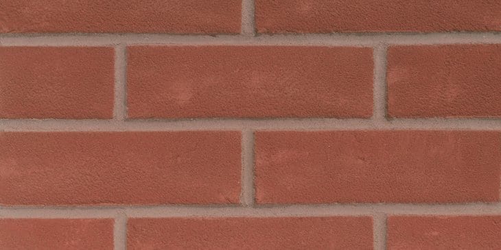 A photo of the Forterra EcoStock Atherstone Red 65mm brick in use.