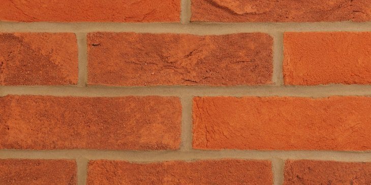A photo of the Forterra EcoStock Clockhouse Mixture 65mm brick in use.