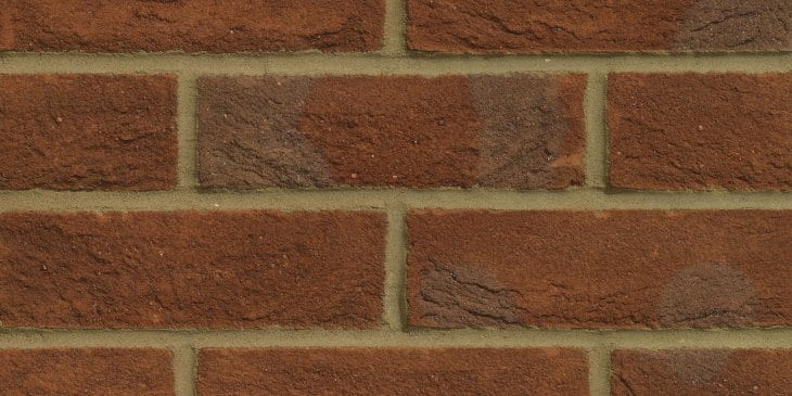A photo of the Forterra EcoStock Oakthorpe Red Multi 65mm brick in use.