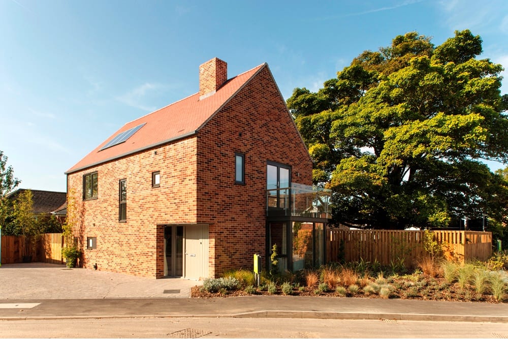 A photo of the Forterra EcoStock Hampton Rural Blend 65mm brick in use.
