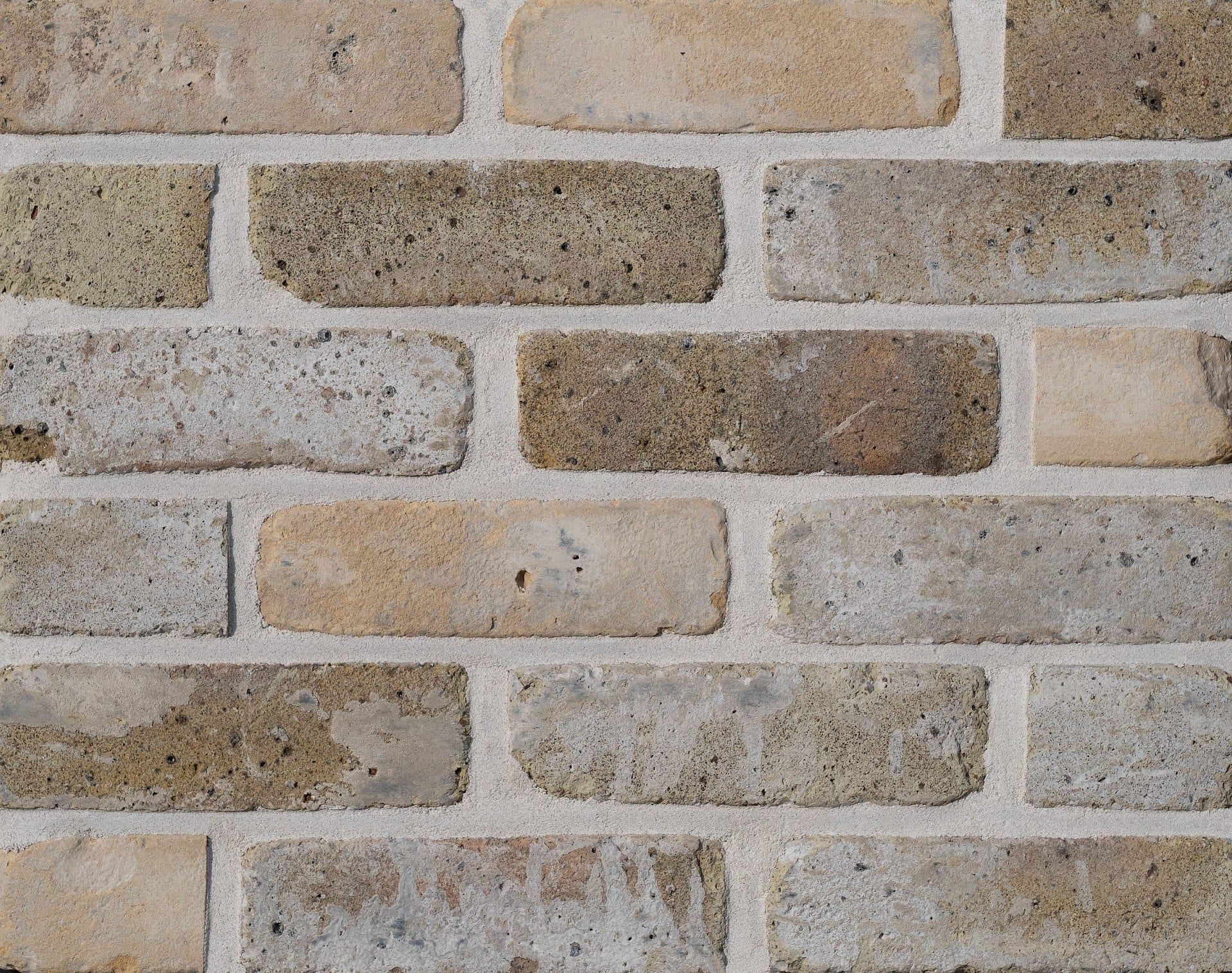 A photo of the Camtech Rustica Dartford Yellow Rustica brick in use.