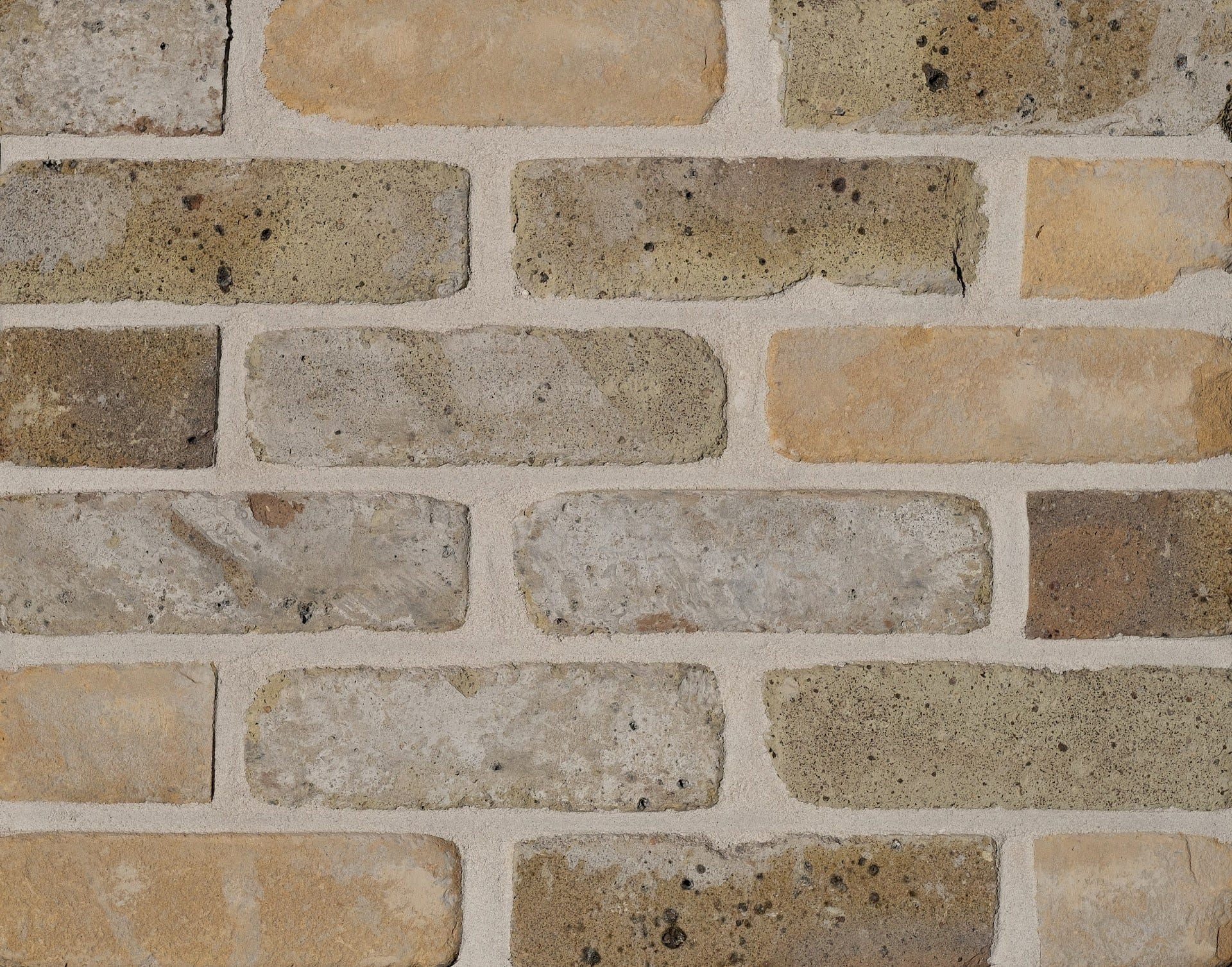 A photo of the Camtech Rustica Poplar Yellow Mixture brick in use.