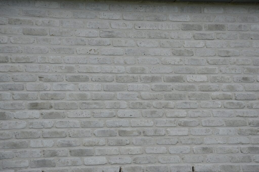 A photo of the Camtech Rustica Light Grey brick in use.