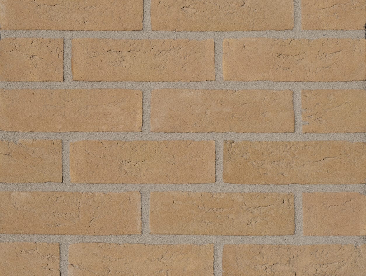 A photo of the Camtech Premier Anglian Cream Handmade brick in use.