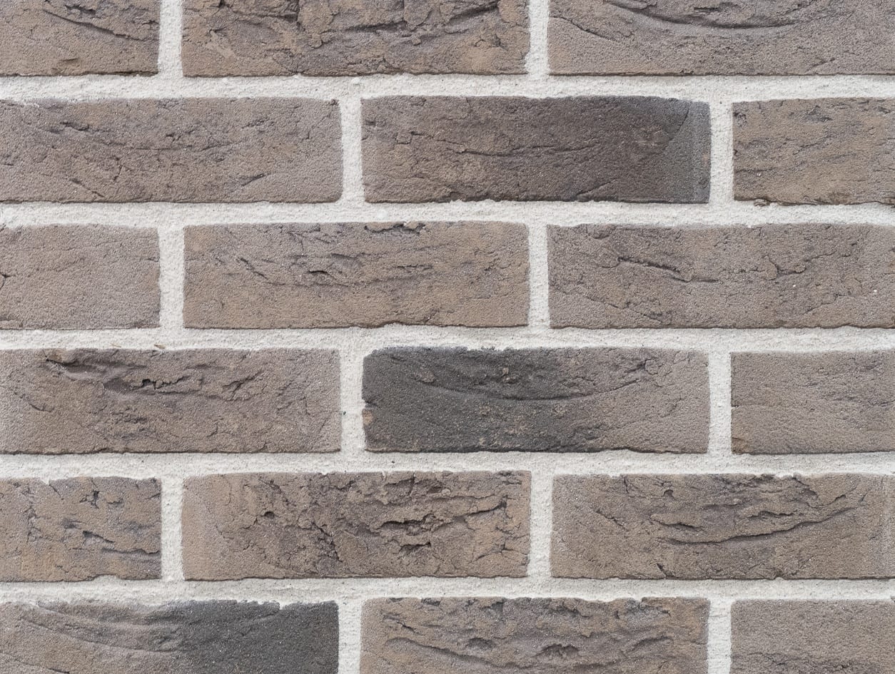 A photo of the Camtech Premier Mayon Grey brick in use.