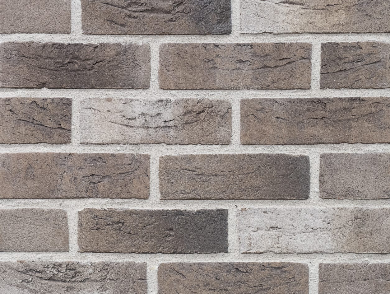 A photo of the Camtech Premier Mayon Grey-White brick in use.