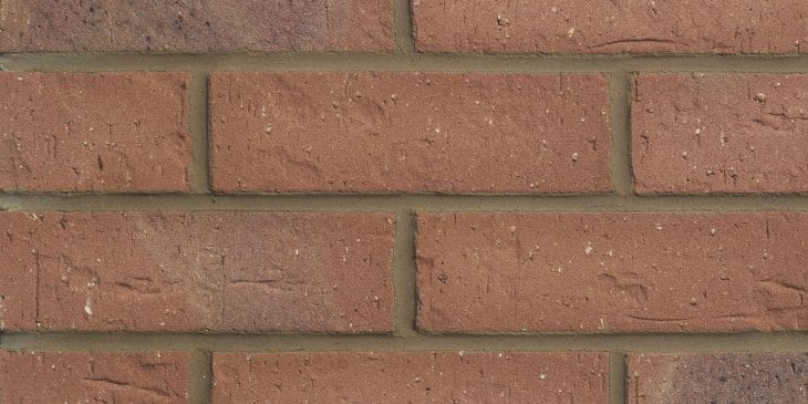 A photo of the Forterra Butterley Cheshire Red Multi brick in use.