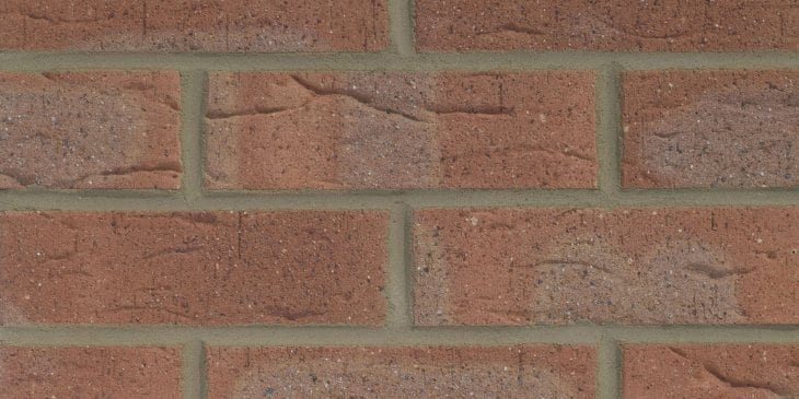 A photo of the Forterra Butterley Kimbolton Red Multi brick in use.