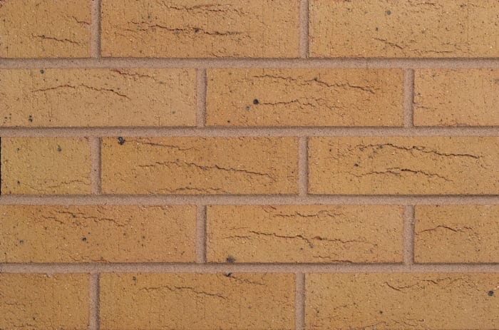 A photo of the MBH Blockley Wrekin Buff brick in use.