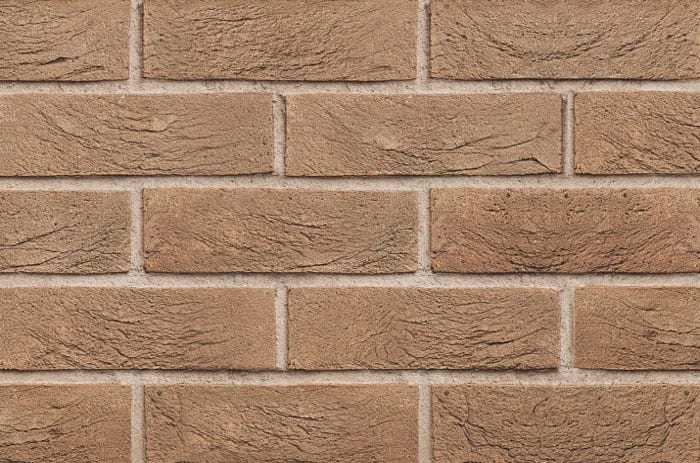 A photo of the MBH Charnwood Russet Grey Handmade brick in use.