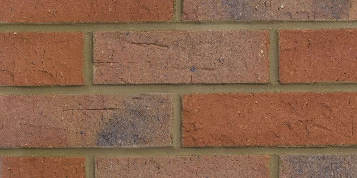 A photo of the Forterra Butterley Worcestershire Red Multi brick in use.