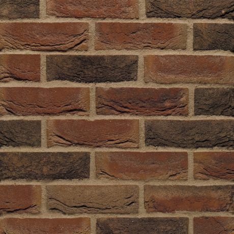A photo of the Terca Loxley Red Multi brick in use.