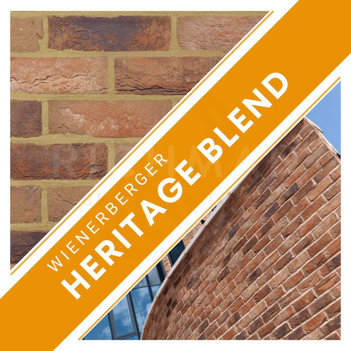 A photo of the Terca Heritage Blend brick in use.