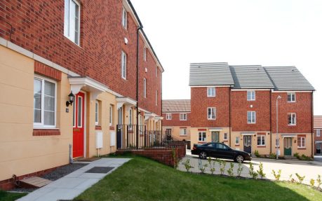 A photo of the Terca Hartlebury Sunset Red Multi brick in use.